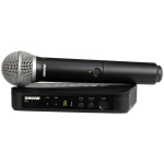 Shure Traadita vokaals&uuml;steem BLX24E/PG58-H8E 010-04-748, -10 dB, 2xAA, 518-542 MHz, traadita, 1 tk.