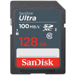 Sandisk Ultra m&auml;lukaart SDSDUNR-128G-GN3IN, 128 GB, SDXC, 100 MB/s, UHS-I, veekindel, l&ouml;&ouml;gikindel