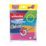 Vileda Lapp 155717, 300mm, 300mm, mikrokiud, 4 tk, mitmev&auml;rviline, masinapesu, 60 &deg;C