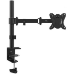 Maclean MC-690 televiisori hoidik, 68.6 cm, 100mm, 400mm, 0-360&deg;, must, alumiinium, 8kg, VESA 75x75, 100x100