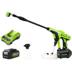 Greenworks Survepesur G24PWK4 5105307UB, 24V, 300W, 4Ah aku, 24bar, 180l/h, pihusti