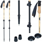 Viking Bamboo Pro Trekking Pulgad, 610/25/3222/8700/UNI, 1350mm, 426g, Bambus, Alumiinium, 2 tk, 3 segmenti, maapinnaga
