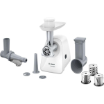 Bosch Liha hakkija MFW2517W, 1500W, 3.8mm, 8mm, liha hakkija, universaalne hakkija