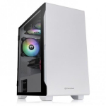 Thermaltake S100 TG Snow Korpus CA-1Q9-00S6WN-00, 12cm ventilaator, 6.1kg, Karastatud klaas, Micro ATX, 4x2.5'' sisemine