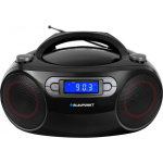 Blaupunkt Boombox, BLAUPUNKT BB18BK, 4W, 2x2W, PLL FM, 40 jaama, CD, MP3, USB, AUX, LCD, &auml;ratus