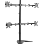 Logilink Nelja monitori lauastend BP0046, 13-32", 8 kg, VESA 75x75, 100x100, must