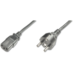 Digitus Toitekaabel AK-440110-012-S, 1.2m, 10A, CEE 7/7, IEC C13, must, vormitud