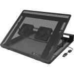 Natec Tern 2 Plus NPL-2349, s&uuml;learvuti jahutusalus, 2 ventilaatorit, 30 cfm, 80 mm, 1690-2164 rpm, 17.3", magnetiline kinnitus