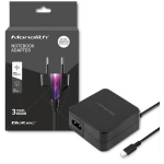 Qoltec 51027 Laadija, 65W, 5-20.3V, 2-3.25A, USB Type C, PD, 1.75m, &uuml;lekuumenemise, &uuml;lepingekaitse