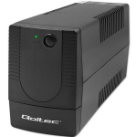Qoltec 53773 UPS pingestabilisaator, 480 W, 850 VA, Line-Interactive, 1&times;AC, 12V/9Ah AGM, 6min, 140-300V, 220-230V, 40dB