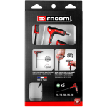 FACOM 5PCE P SHAPE TORX SET T10-T30