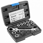 Padrunite ja otsikute komplekt p&auml;&auml;stikuga HT1R491 HOGERT