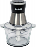Lund FOOD CHOPPER 3IN1 67920, 500W, 220-240V, 2l, 2 kiirust, 2800/3400 p/min, 4 roostevabast terasest tera, klaasist kauss
