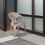 Krēsls MUZE 56x50,6xH80cm, plastmasas taupe 12036 Allit