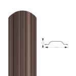 Metallist piirdeaed POLO PMx2 RAL8019 (hallikaspruun) 1650mm 24698