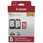 Canon PG-575/CL-576 | Ink Cartridge + Photo Paper Value Pack | Colour (cyan, magenta, yellow, black)