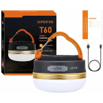 Superfire Matkavalgusti T60, 2,5W, 1000mAh, 4,6h, IP44, reguleeritav valgustus, konks