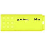 Goodram Pendrive UME2 16GB, UME2-0160Y0R11, 16GB, USB 2.0, 20MB/s, 5MB/s, kollane, perforatsioon