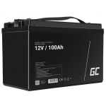 Green Cell Aku AGM VRLA 12V 100A AGM30, 100Ah, 12V, 1, must, s&uuml;gava t&uuml;hjenemise kaitse, &uuml;lelaadimise kaitse
