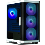 Zalman Arvutikorpus M4 White, 4.1kg, Valge, L&auml;bipaistev, Must, 20.8cm, 42.5cm, 38.5cm, 2xUSB 3.0, Audio In, Mic, USB 2.0
