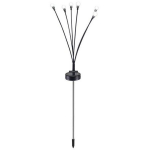 Beper Aia lamp P207ILO104, 1.2 V, 6 lambid, IP44, Ni-MH 300 mAh, must, plastmass