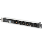 Digitus pikendus DN-95417, 6x pistik, 2m, 16A, 4000W, alumiiniumkorpus, laste kaitse