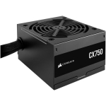 Corsair 80 PLUS Bronze ATX toiteplokk CX750 CP-9020279-EU, 750 W, 120 mm ventilaator, 24-pinnine ATX