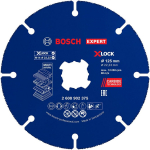 Bosch EXPERT 2608902375, 125mm, 22.23mm, X-LOCK, Multi Material l&otilde;ikeketas, karbiidist, 1 tk