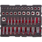Milwaukee 4932501869 &frac12;" mutriv&otilde;tmete komplekt, 42 tk, PACKOUT&trade; vahtsisu, 8-36mm, &frac12;" ajam