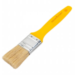 Pintsel 40mm, lapik, kollane plastk&auml;epide