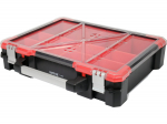 Yato Korraldaja YT-08960, 490x420x115mm, 12 sektsiooni, 4 suurt 160x110x95mm, 8 v&auml;ikest 110x80x95mm, alumiiniumk&auml;epide