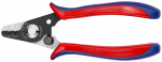 Optisko &scaron;ķiedru vadu noņēmējs, KNIPEX, 12 82 130 SB, 0.125 mm un 0.250 mm diametra pārklājumu noņem&scaron;anai
