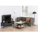 TV galds SEAFORD 140x40xH45cm, melns AC92500 ACTONA