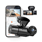 Vantrue N2X LTE Dual Dash Cam 2.7K UHD esiosa ja 1080p salongi salvestus Sony STARVIS 2 HDR 158&deg; lai vaatenurk GPS logimine 5 GHz Wi-Fi LTE &uuml;hendus G-sensor 24/7 parkimisrežiim Ts&uuml;klisalvestus microSD kuni 512 GB Must