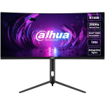 Dahua DHI-LM30-E330CA LCD monitor 30", 2560 x 1080 pikslit, 200 Hz, 1 ms, 21:9, 1500R, VESA, HDMI 2.0, 2 HDMI, 2 DP, must, punane