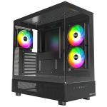Montech Korpus XR(B), 435mm, 230mm, 450mm, 2x120mm k&uuml;lgv entilaatorit, 1x120mm tagumine ventilaator, 2x2.5" pesa