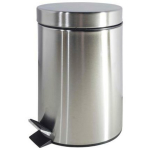 Besk Pr&uuml;gikast 9122280, 5l, pedaali avamine, metall (kroomitud viimistlus), eemaldatav plastmass koos k&auml;epidemega