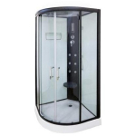 Baltic Aqua Du&scaron;ikabiin TULUZA-L II 9122563, 900mm, 900mm, 2150mm, h&uuml;dromassaaž, LED valgustus, alumiiniumraam