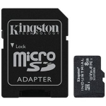 Kingston | UHS-I | 8 GB | microSDHC/SDXC Industrial Card | Flash memory class Class 10, UHS-I, U3, V30, A1 | SD Adapter