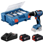 Bosch Akutoiteline l&ouml;&ouml;giv&otilde;ll 06019N3307, 2x4,0Ah, 65Nm, 18V, 0-550/0-2100p/min, KickBack Control, t&ouml;&ouml;valgusti