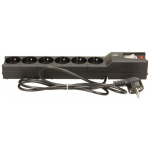 Lestar &Uuml;lepinge kaitse LX610 1966004673, 1,5m, 6 AC pesa, 230V, 10A, 155J, must, l&uuml;liti