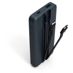 Port Connect Power Bank 907006, 10000 mAh, 20 W, 3 A, 2 x USB-C, 1 x USB-A, Li-Poly, sinine