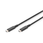 Digitus Kaabel AK-300343-008-S, 0.8 m, USB Type-C, USB Type-C, must v&auml;rv