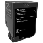 Lexmark Toonerikassett 74C2HK0, kuni 20000 lehte, must, k&otilde;rge saagikus, 1 pakk