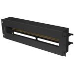 Lanberg Pingetuse jaotuspaneel 3U 19 tolli DIN ts-35 raud, AK-VDP103-B, 3U, 132x482,5mm, 4 kruvi