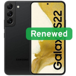 Samsung Renewed Galaxy S22 RSMs22-6ph42O, 6,1", 256 GB, 5G, Android, Phantom Black, C-klass