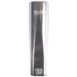 Milwaukee 4932498837 1/2" 12-tahuline pikem muciņa, 16 mm, 4 lamedat k&uuml;lge, kroomitud