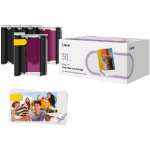 Liene 2x3" Photo Paper, 50 sheets + 5 ink cartridges