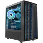 Modecom BREEZE ARGB Flow AT-BREEZE-MG-ARGB-10-000000-0002, MIDI korpus, 3x140mm ees, 1x140mm taga, ARGB, USB-C, 7 pesa, 36cm GPU