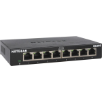 Netgear GS308-300PES l&uuml;liti, 8xRJ-45, 10/100/1000Mbps, 16Gbit/s, 8000 kirjet, metallkorpus, haldamata